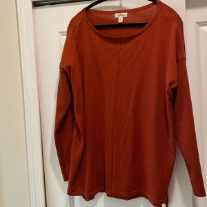 Style & Co burnt orange light weight sweater